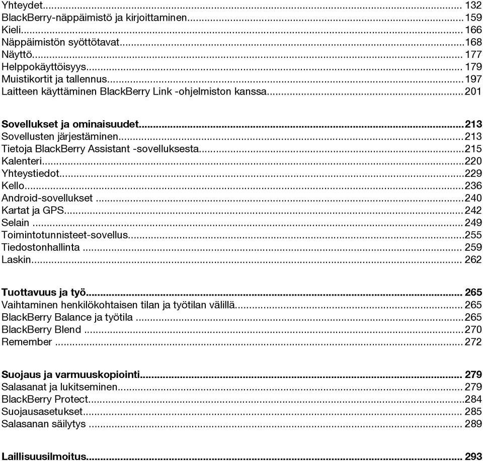 ..220 Yhteystiedot...229 Kello...236 Android-sovellukset...240 Kartat ja GPS... 242 Selain... 249 Toimintotunnisteet-sovellus...255 Tiedostonhallinta... 259 Laskin... 262 Tuottavuus ja työ.