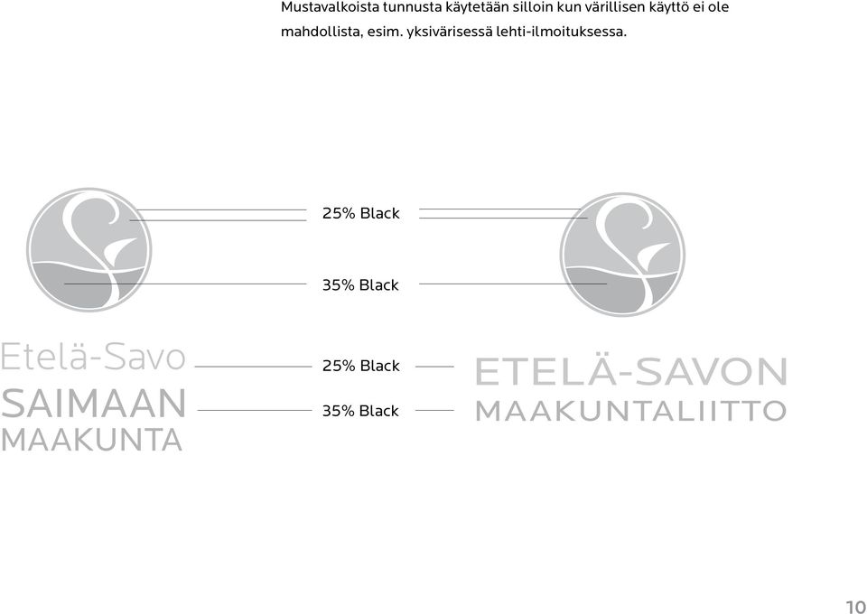 yksivärisessä lehti-ilmoituksessa.