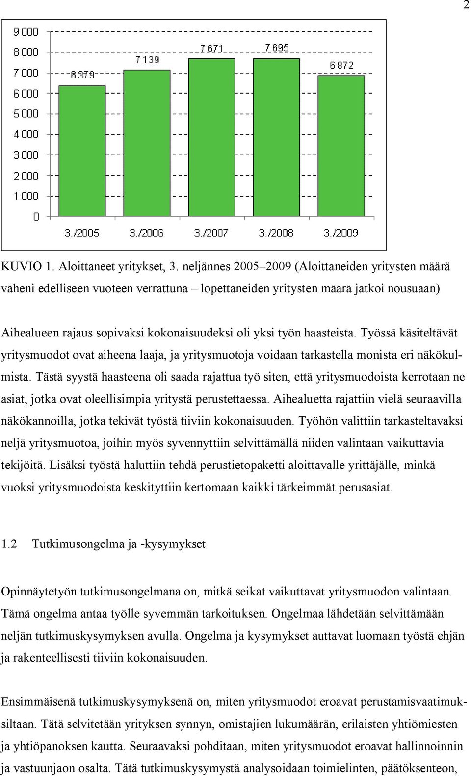 haasteista. Työssä käsiteltävät yritysmuodot ovat aiheena laaja, ja yritysmuotoja voidaan tarkastella monista eri näkökulmista.