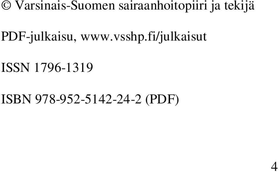 PDF-julkaisu, www.vsshp.