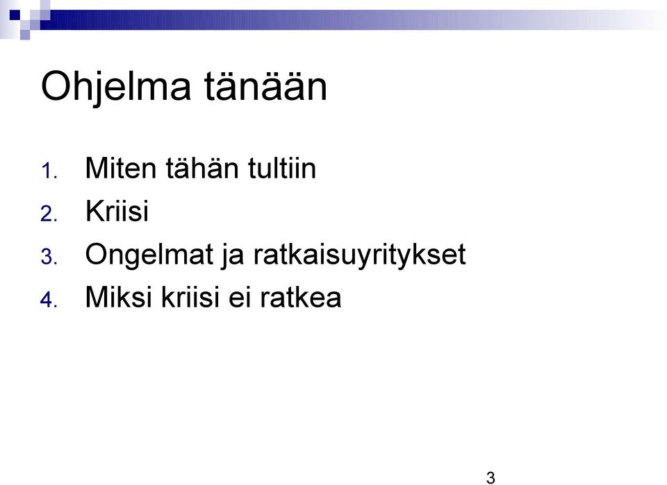 Ongelmat ja