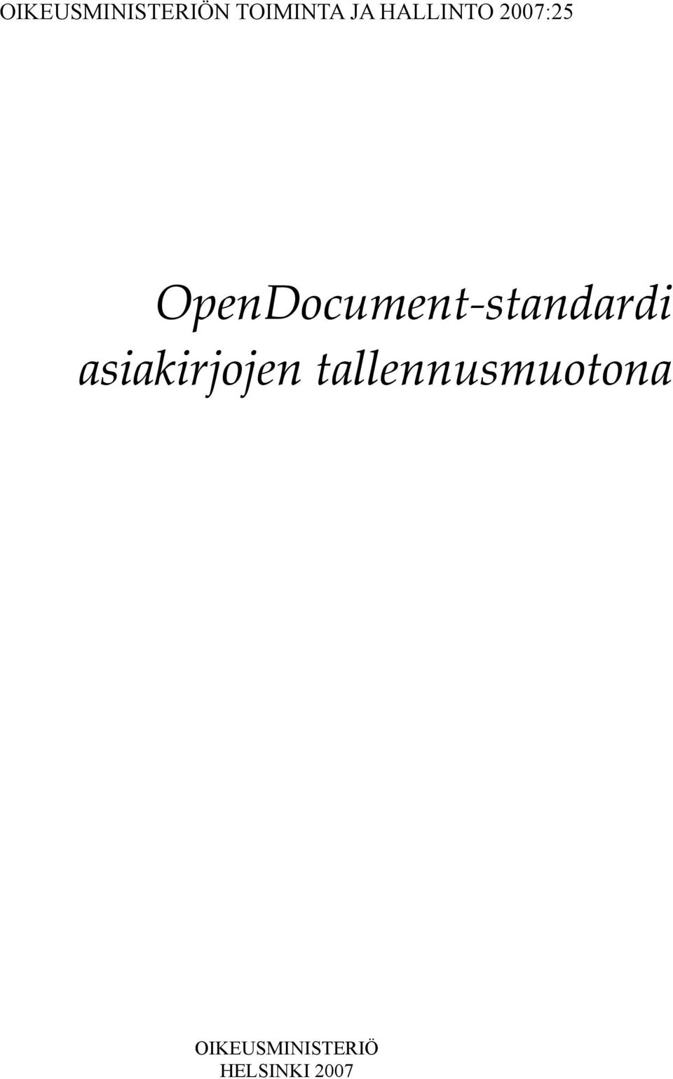 OpenDocument-standardi