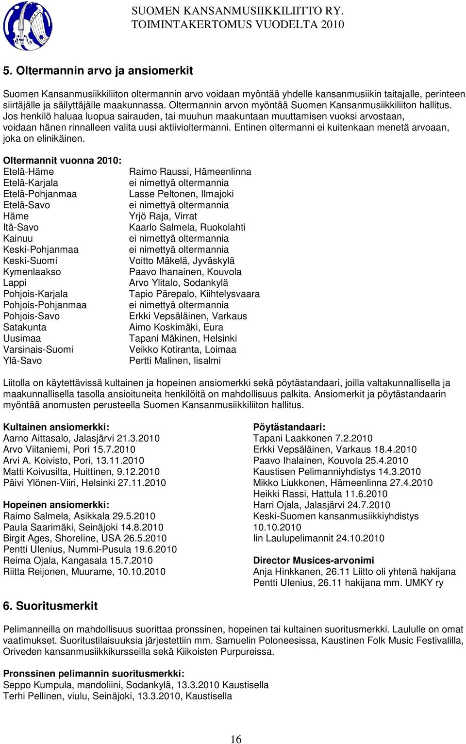 Jos henkilö haluaa luopua sairauden, tai muuhun maakuntaan muuttamisen vuoksi arvostaan, voidaan hänen rinnalleen valita uusi aktiivioltermanni.