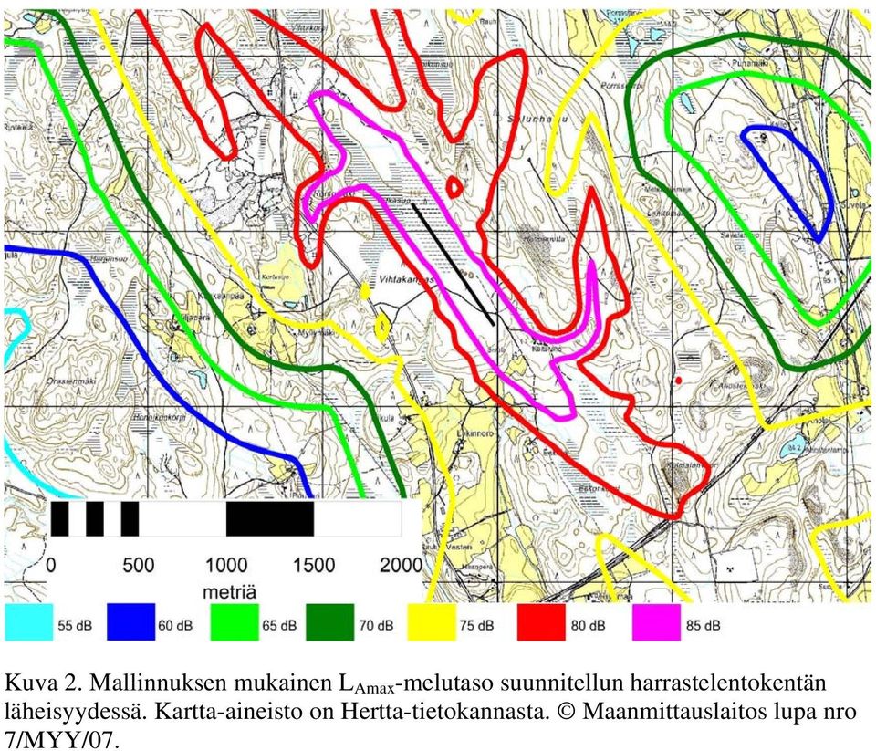 suunnitellun harrastelentokentän