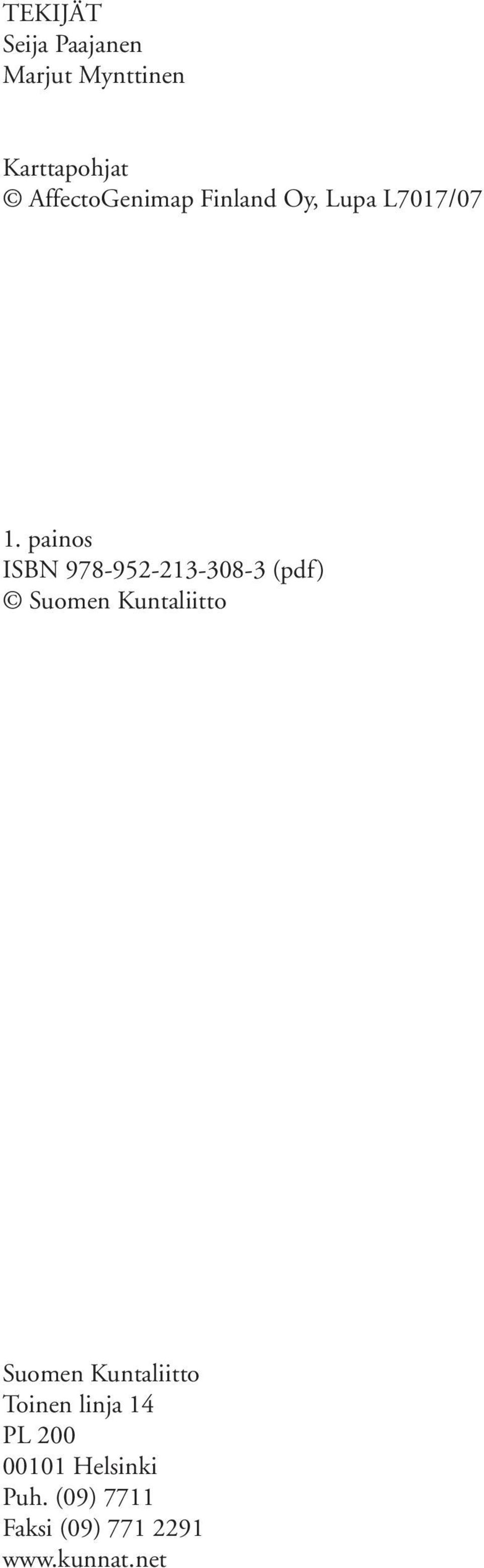 painos ISBN 978-952-213-308-3 (pdf) Suomen Kuntaliitto Suomen
