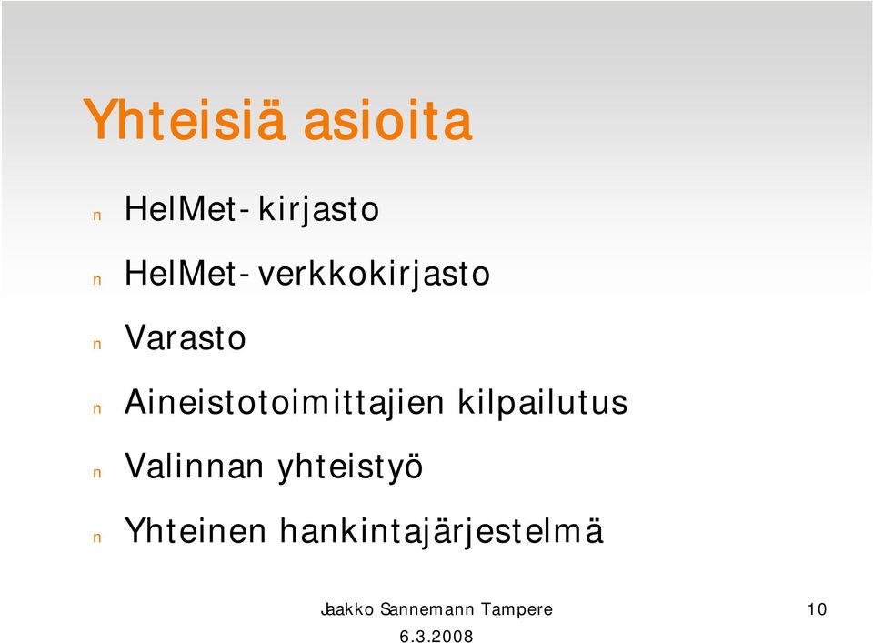 Aineistotoimittajien kilpailutus