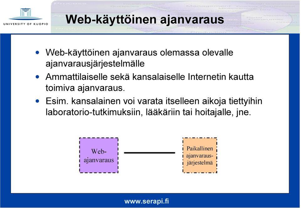 toimiva ajanvaraus. Esim.