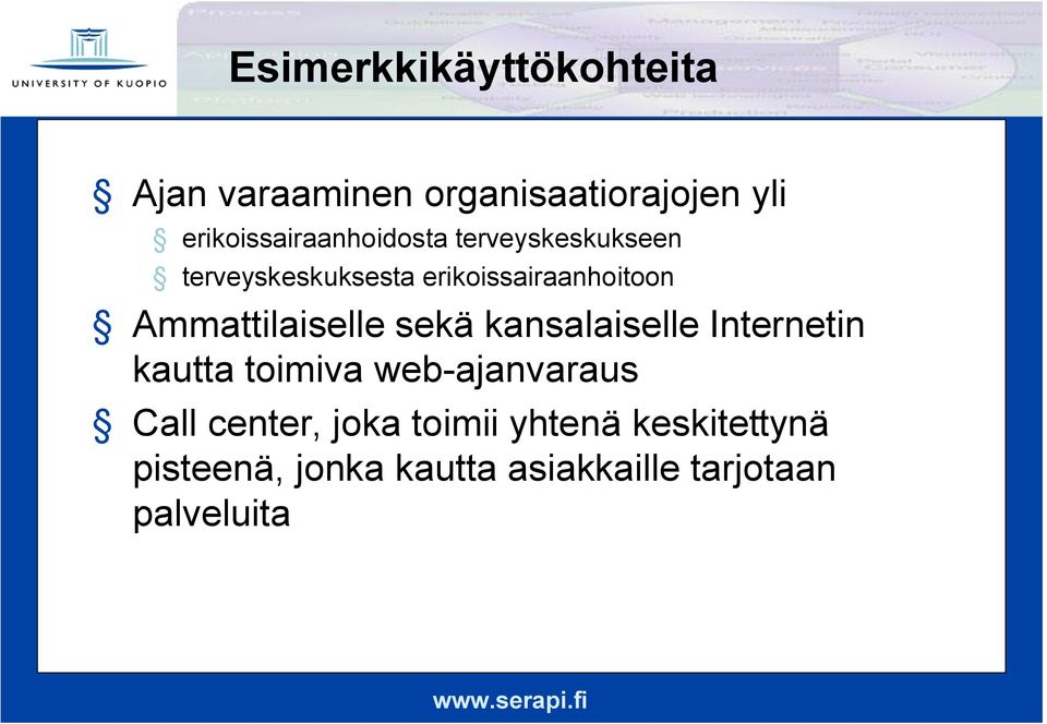 erikoissairaanhoitoon Ammattilaiselle sekä kansalaiselle Internetin kautta