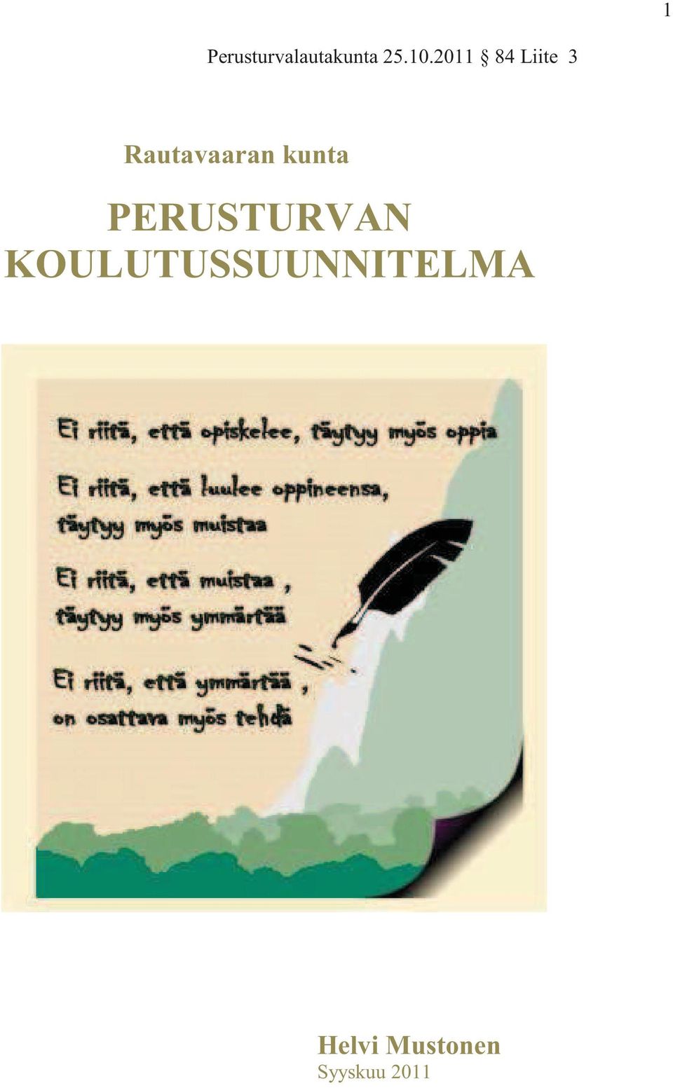 kunta PERUSTURVAN