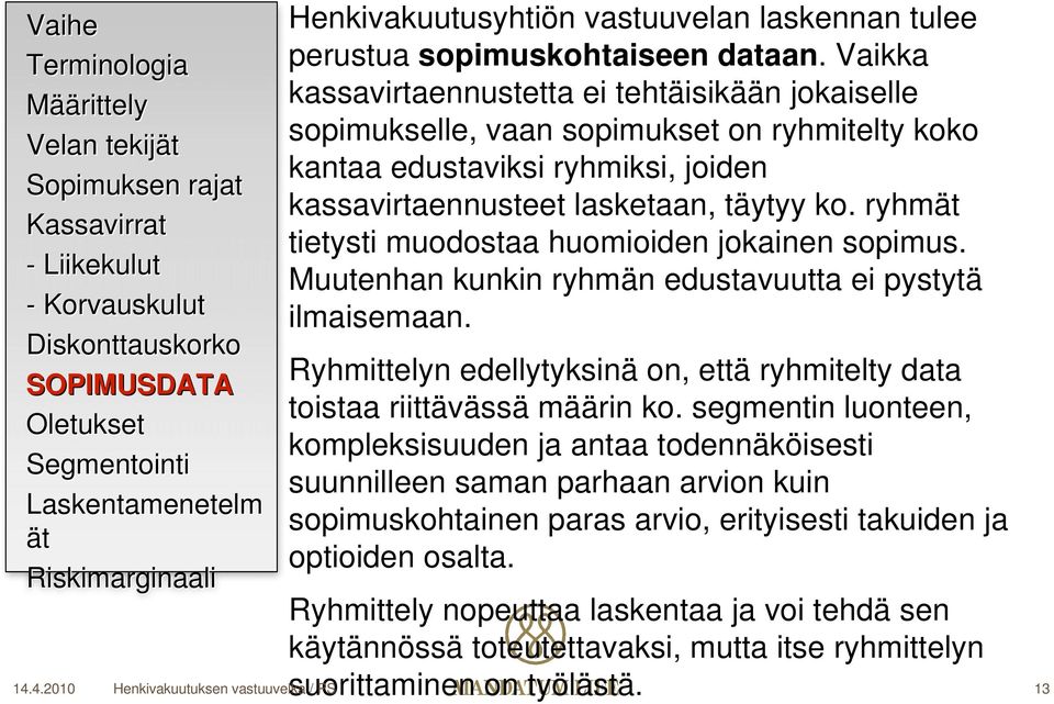 ryhm tietysti muodostaa huomioiden jokainen sopimus. Muutenhan kunkin ryhmän edustavuutta ei pystytä ilmaisemaan.