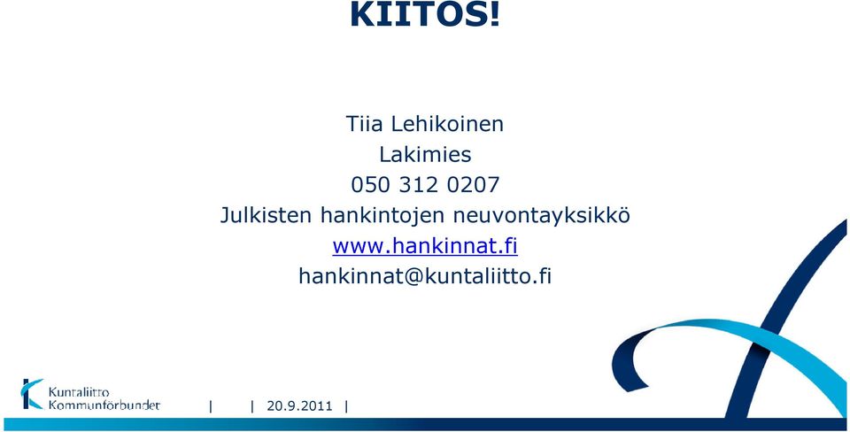 312 0207 Julkisten hankintojen