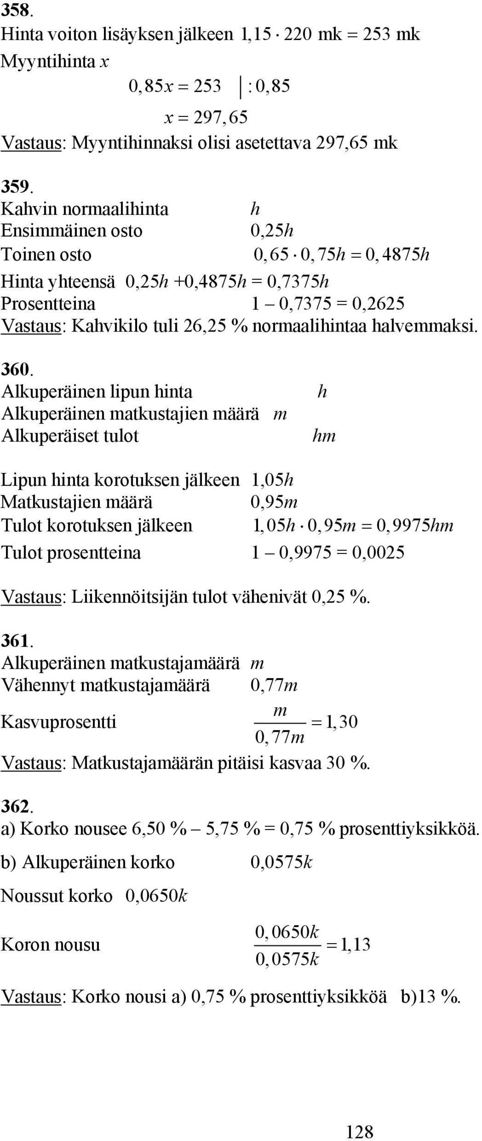 h Toinen osto 0,