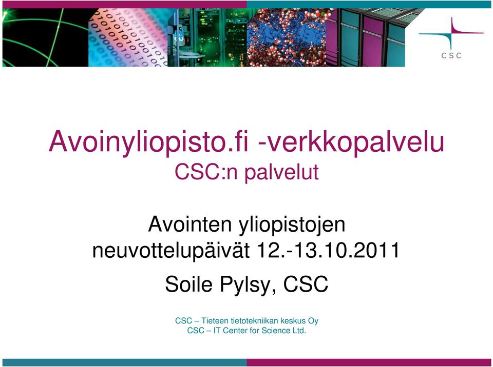 yliopistojen neuvottelupäivät 12.-13.10.