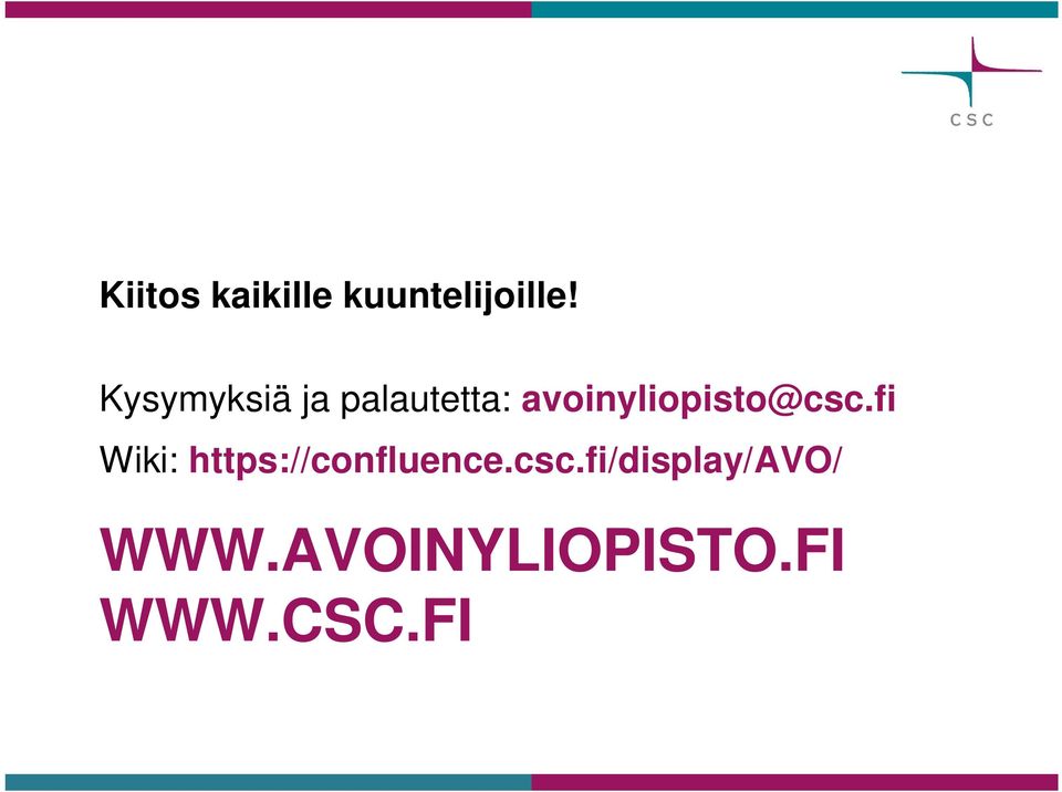 avoinyliopisto@csc.