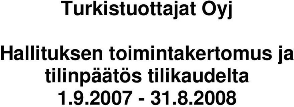 toimintakertomus ja