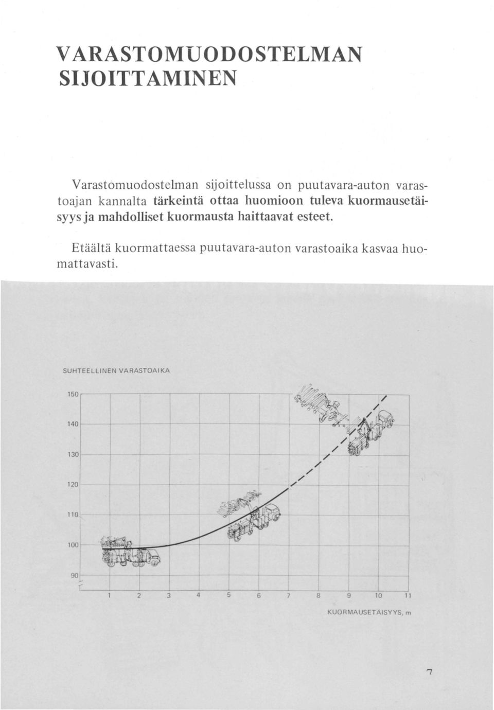 kuormausta haittaavat esteet.