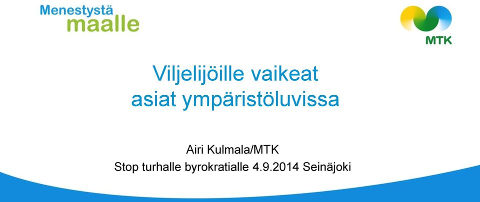 Airi Kulmala/MTK Stop