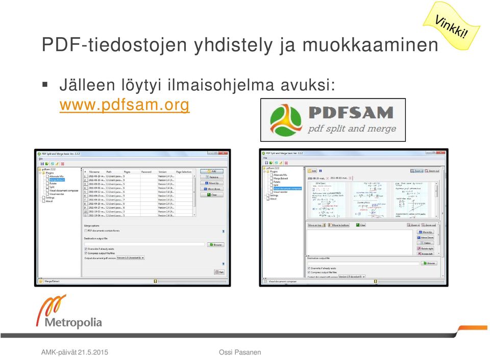 muokkaaminen Jälleen