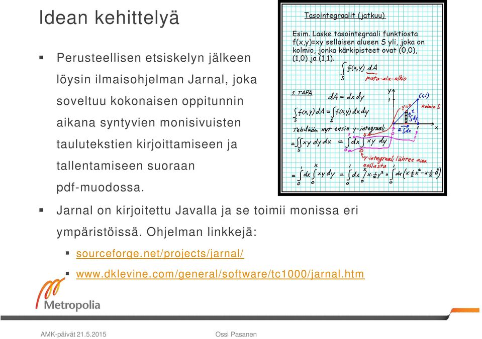 tallentamiseen suoraan pdf-muodossa.