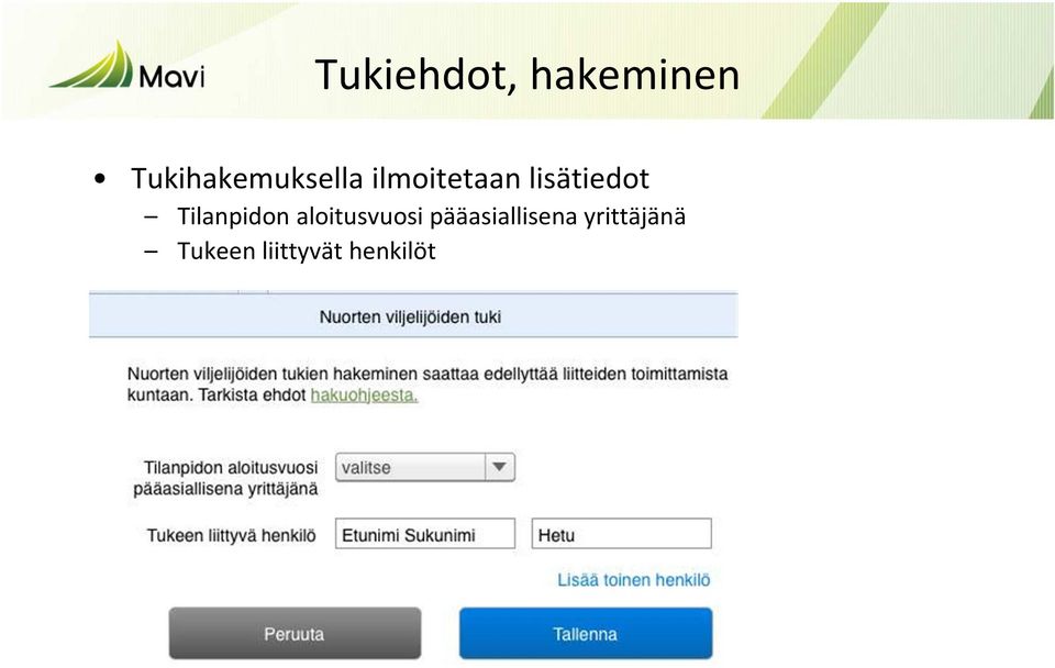 lisätiedot Tilanpidon