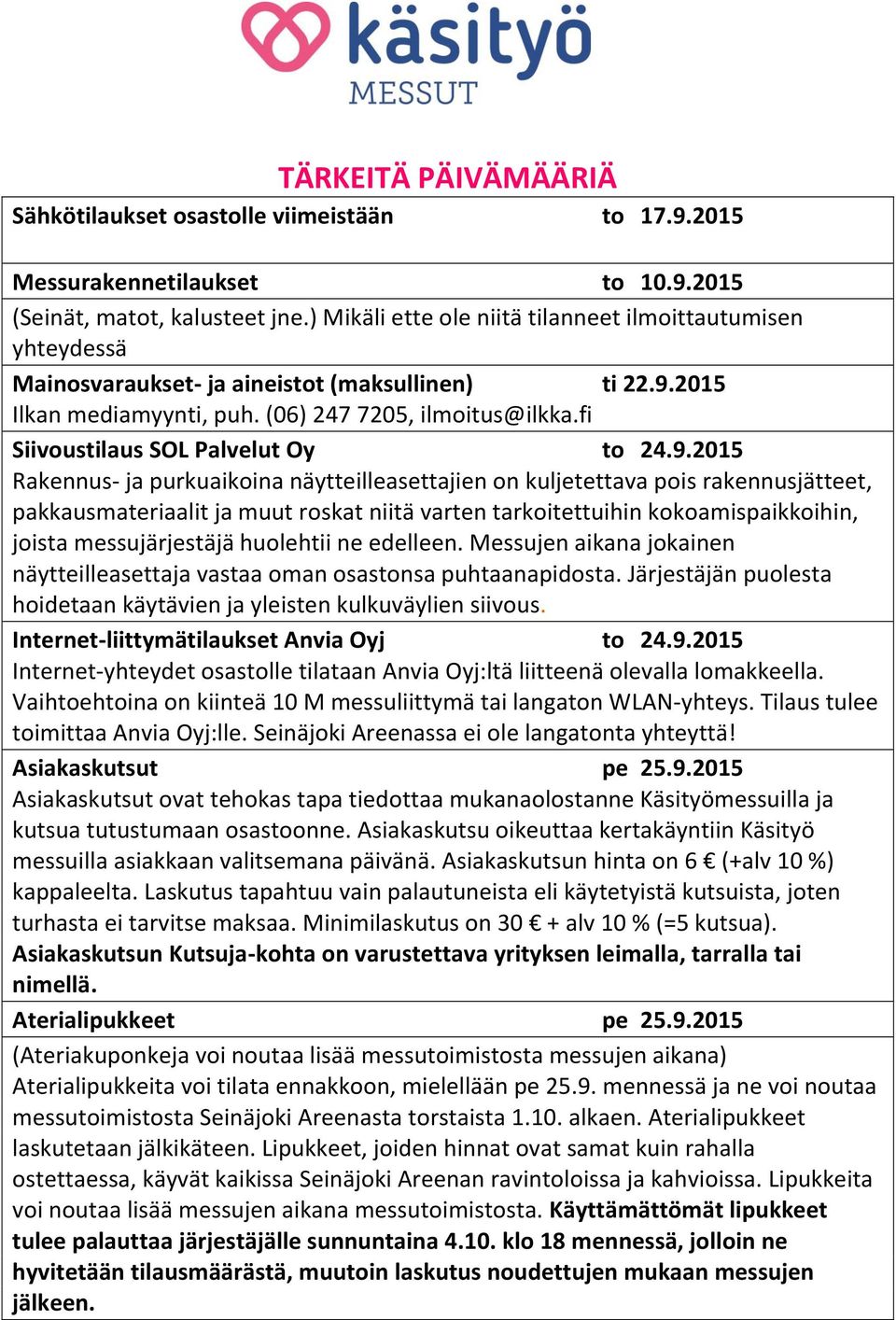 fi Siivoustilaus SOL Palvelut Oy to 24.9.