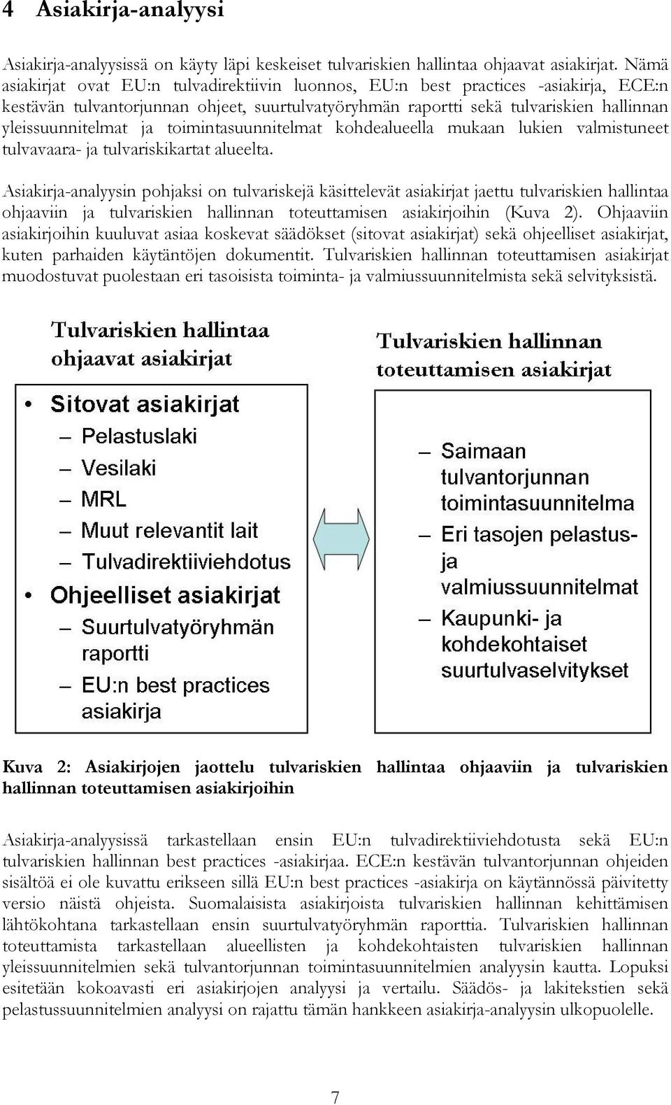 toimintasuunnitelmat kohdealueella mukaan lukien valmistuneet tulvavaara- ja tulvariskikartat alueelta.