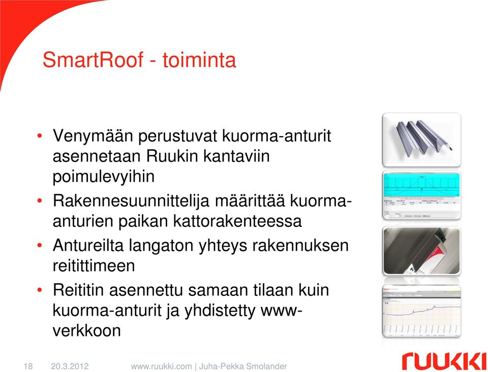 Antureilta langaton yhteys rakennuksen reitittimeen Reititin asennettu samaan tilaan