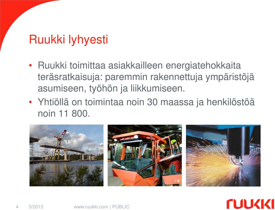 ympäristöjä asumiseen, työhön ja liikkumiseen.