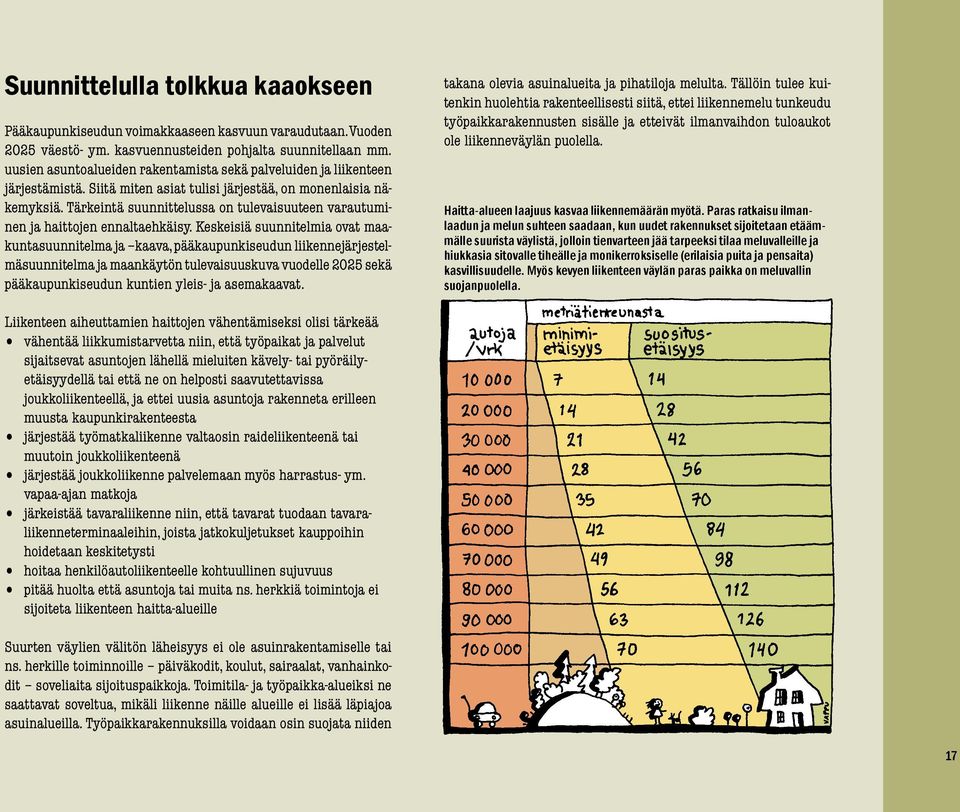 Tärkeintä suunnittelussa on tulevaisuuteen varautuminen ja haittojen ennaltaehkäisy.