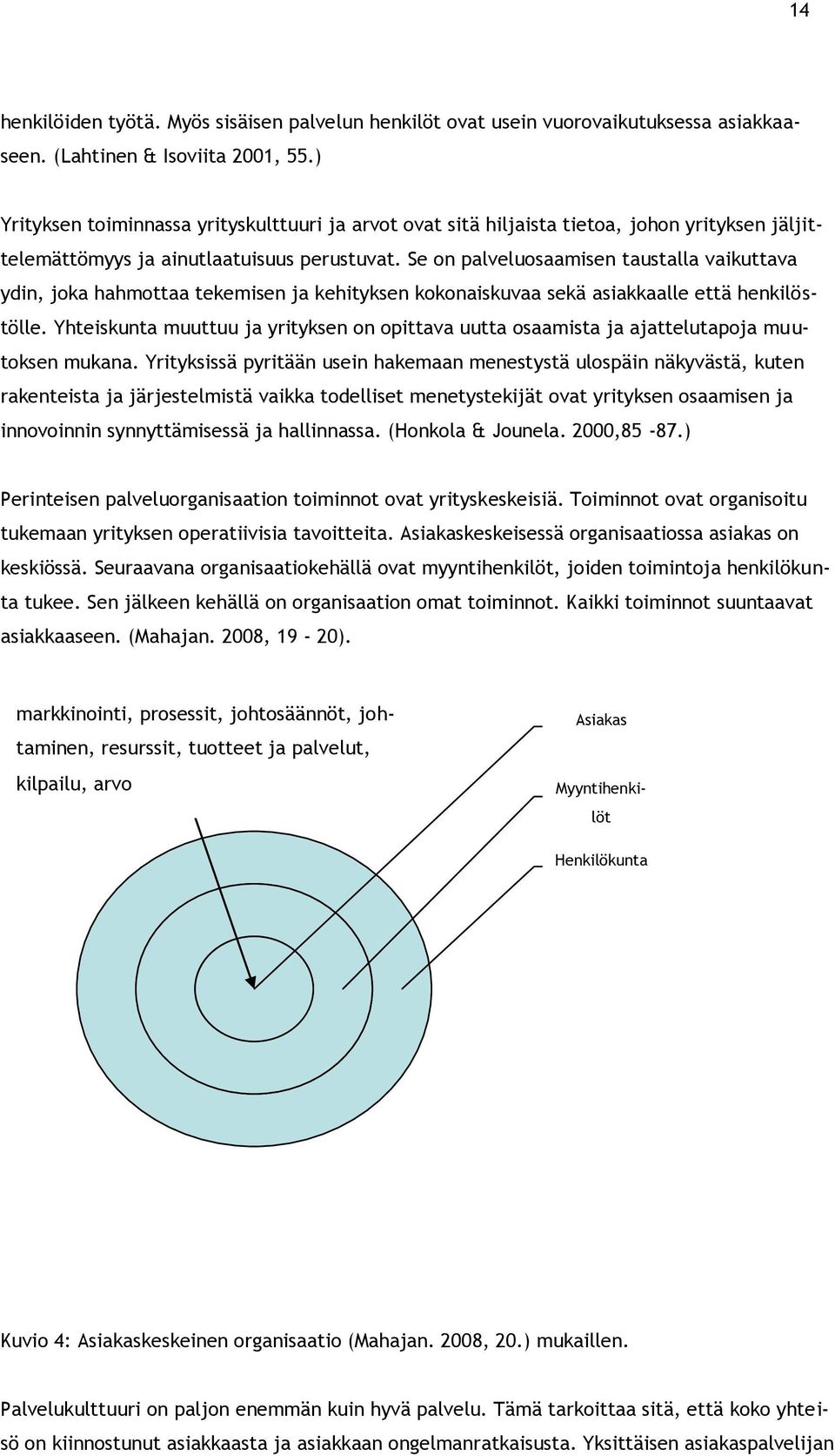 Se on palveluosaamisen taustalla vaikuttava ydin, joka hahmottaa tekemisen ja kehityksen kokonaiskuvaa sekä asiakkaalle että henkilöstölle.