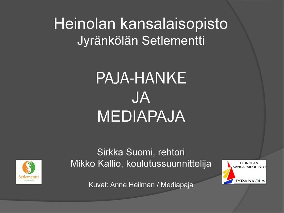 Sirkka Suomi, rehtori Mikko Kallio,