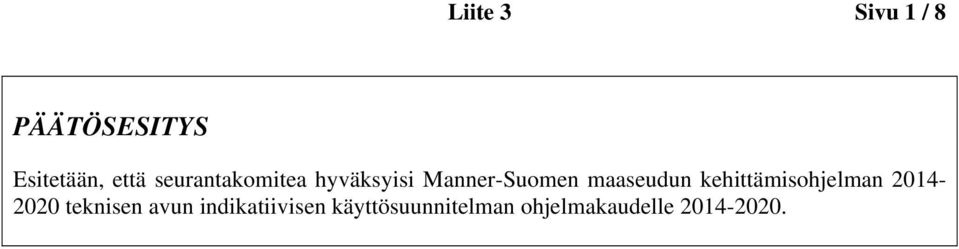 kehittämisohjelman 2014-2020 teknisen avun