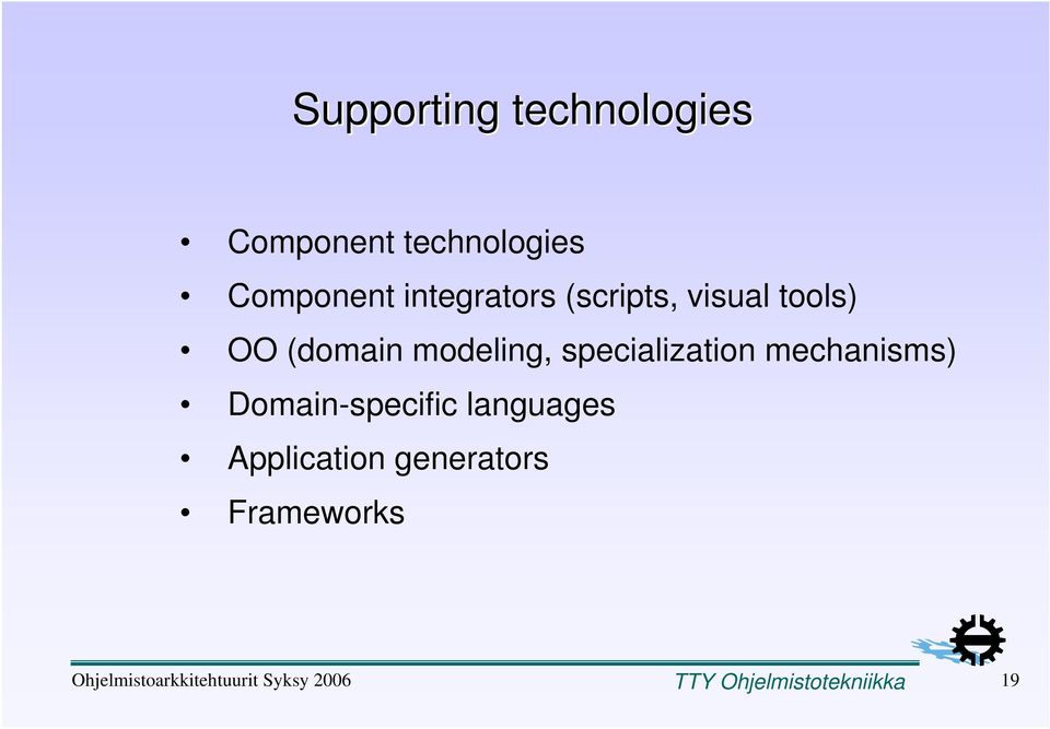 OO (domain modeling, specialization mechanisms)