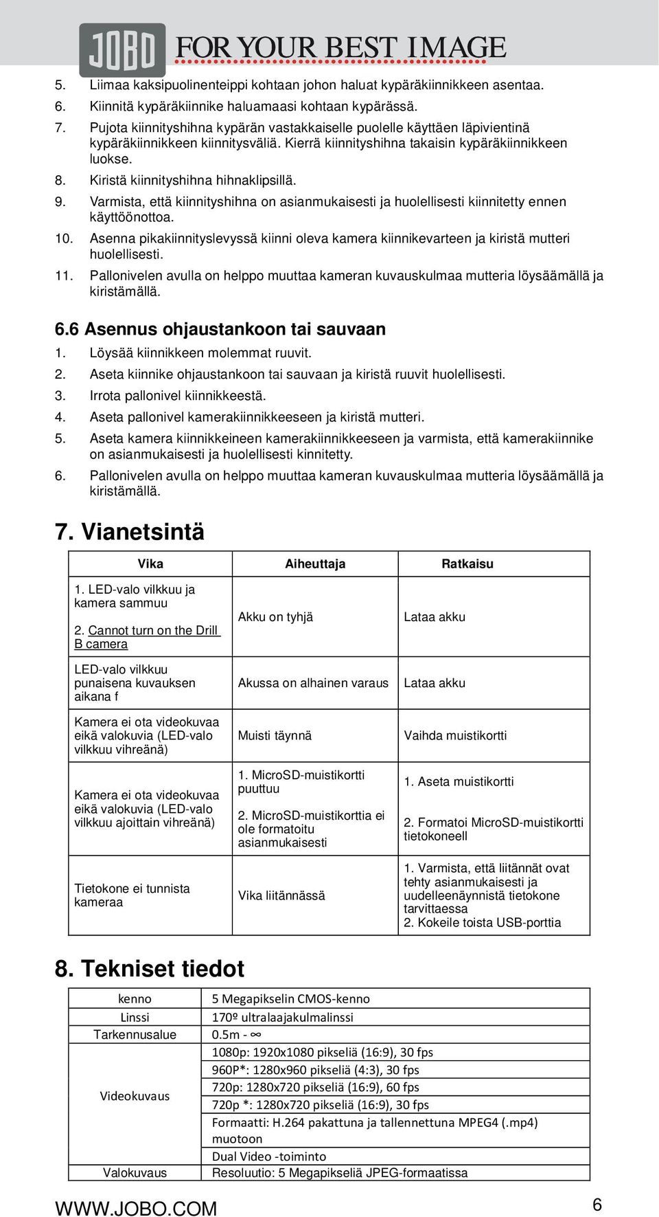 Kiristä kiinnityshihna hihnaklipsillä. 9. Varmista, että kiinnityshihna on asianmukaisesti ja huolellisesti kiinnitetty ennen käyttöönottoa. 10.