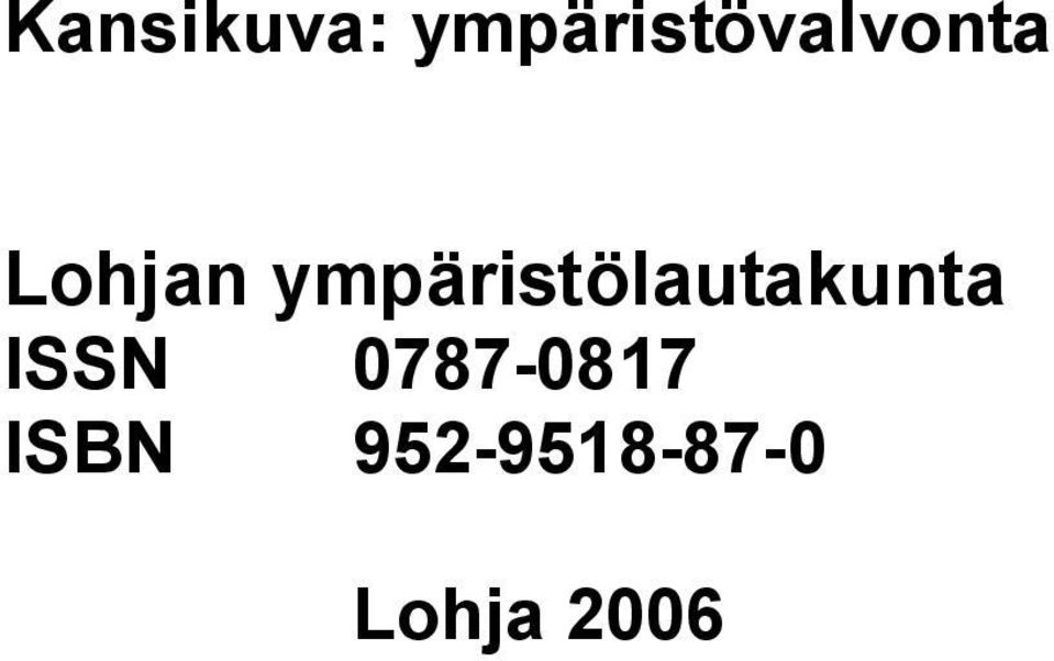 ympäristölautakunta ISSN