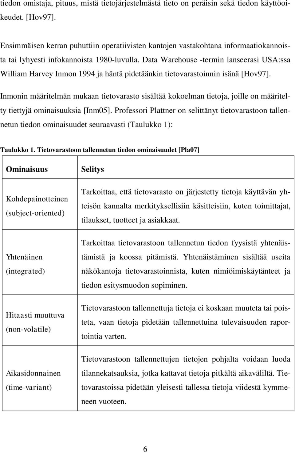 Data Warehouse -termin lanseerasi USA:ssa William Harvey Inmon 1994 ja häntä pidetäänkin tietovarastoinnin isänä [Hov97].