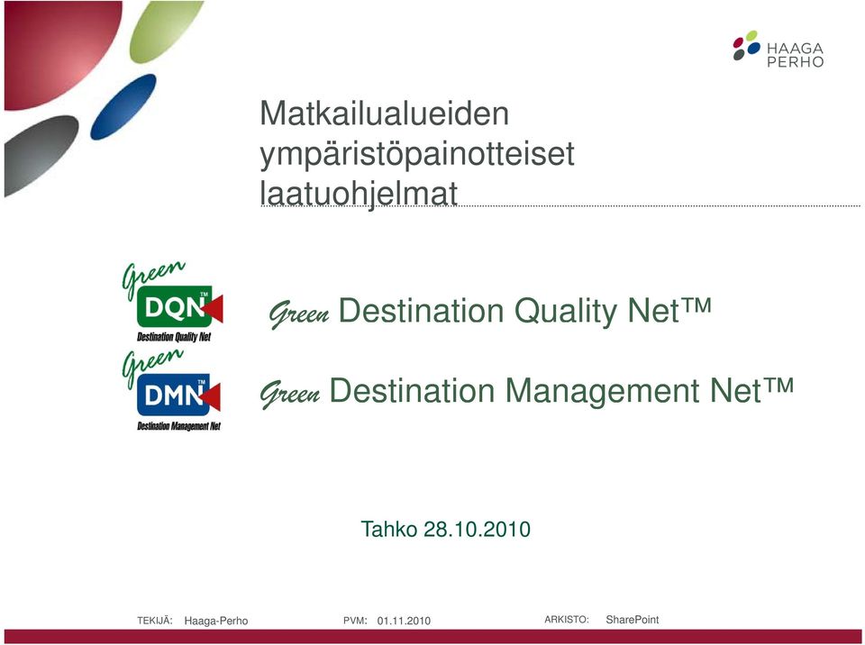 laatuohjelmat Green Destination