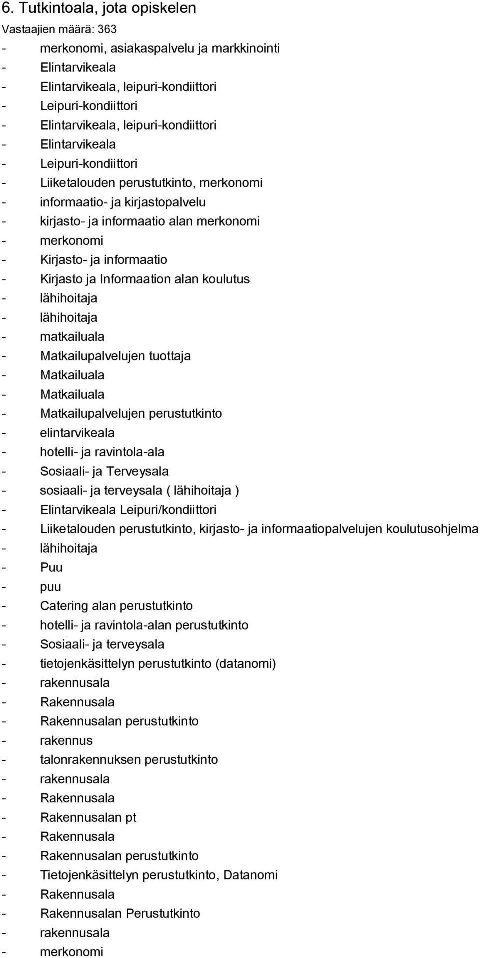 Informaation alan koulutus lähihoitaja lähihoitaja matkailuala Matkailupalvelujen tuottaja Matkailuala Matkailuala Matkailupalvelujen perustutkinto elintarvikeala hotelli ja ravintolaala Sosiaali ja