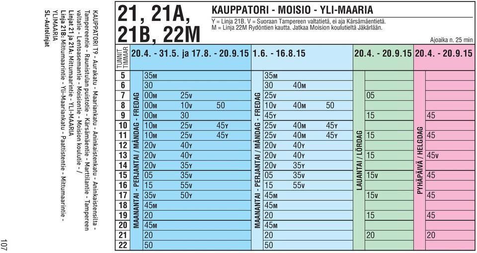 25 min 5 35M 35M 6 30 30 40M 7 00M 25V 25V 05 8 00M 10V 50 10V 40M 50 9 00M 30 45Y 15 45 10 10M 25V 45Y 25V 40M 45Y 11 10M 25V 45Y 25V 40M 45Y 15 45 12 20V 40Y 20V 40Y 13 20V 40Y 20V 40Y 15 45V 14