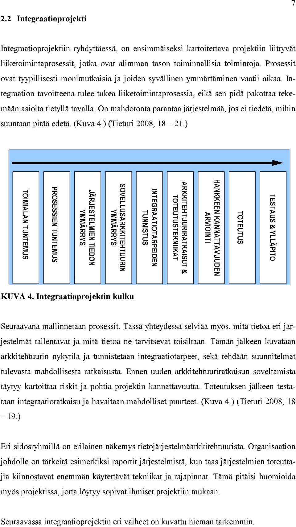 Integraation tavoitteena tulee tukea liiketoimintaprosessia, eikä sen pidä pakottaa tekemään asioita tietyllä tavalla. On mahdotonta parantaa järjestelmää, jos ei tiedetä, mihin suuntaan pitää edetä.