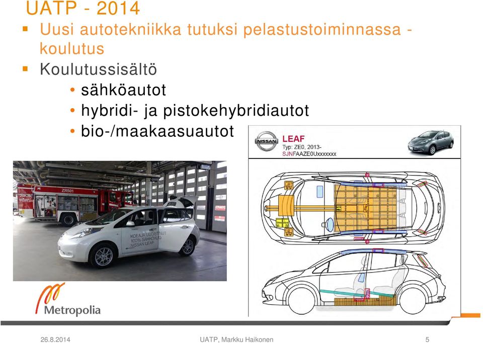 Koulutussisältö sähköautot hybridi- ja