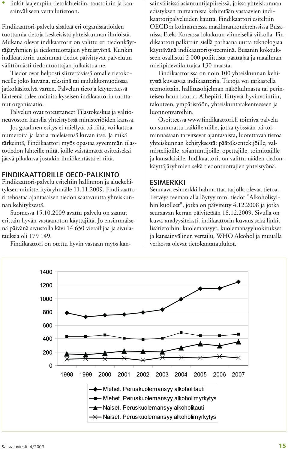 Findikaattori esiteltiin Findikaattori-palvelu sisältää eri organisaatioiden tuottamia tietoja keskeisistä yhteiskunnan ilmiöistä.