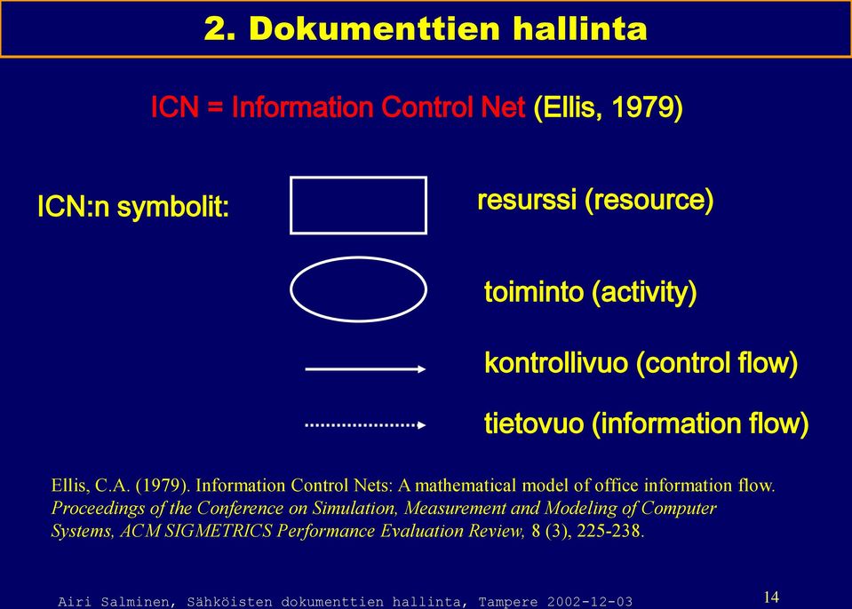 Information Control Nets: A mathematical model of office information flow.