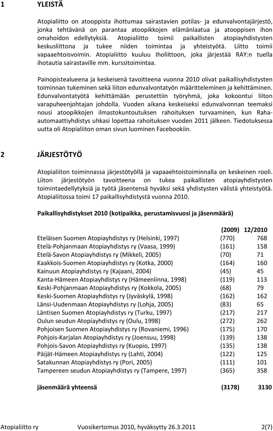 Atopialiitto kuuluu Iholiittoon, joka järjestää RAY:n tuella ihotautia sairastaville mm. kurssitoimintaa.