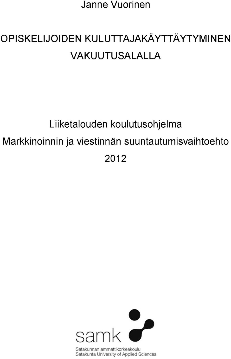 Liiketalouden koulutusohjelma