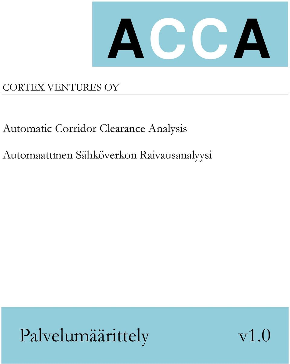 Analysis Automaattinen