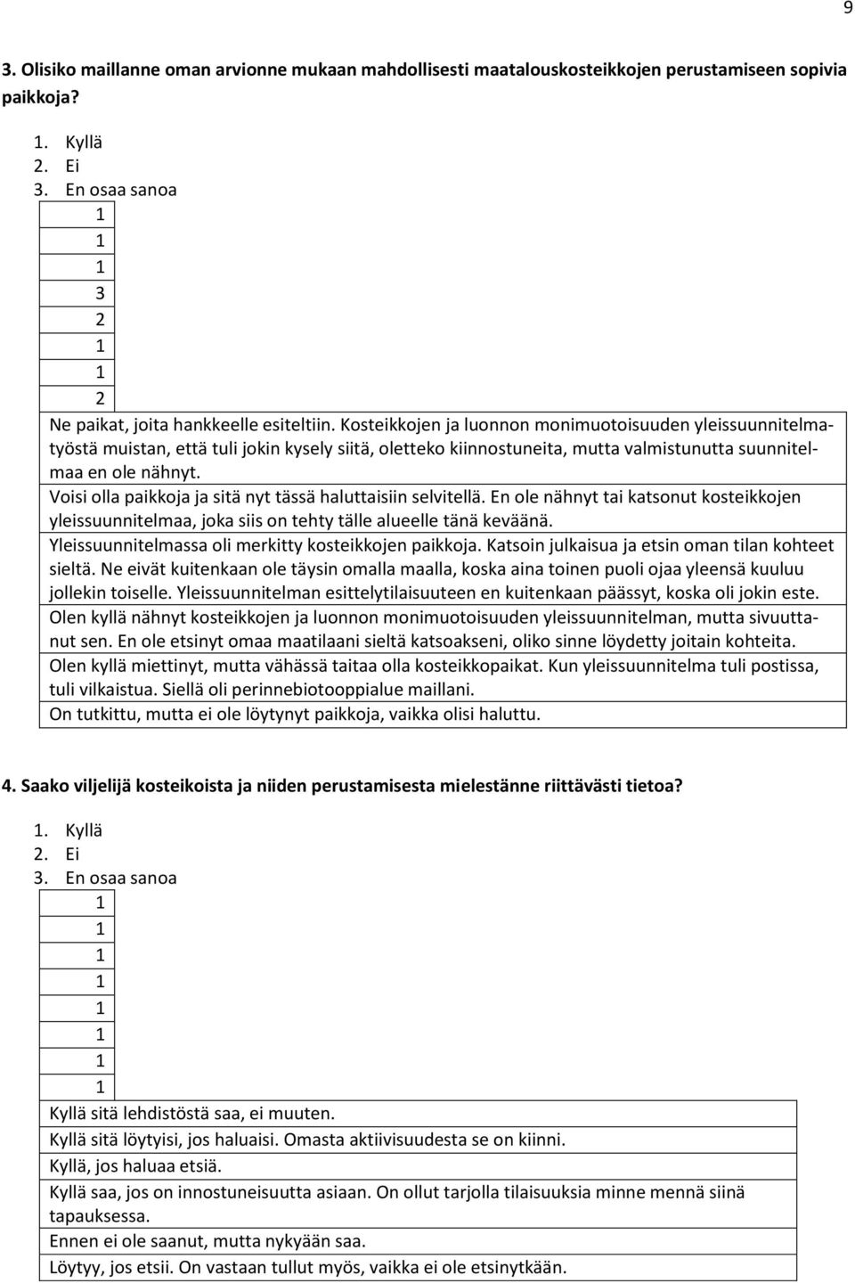 Voisi olla paikkoja ja sitä nyt tässä haluttaisiin selvitellä. En ole nähnyt tai katsonut kosteikkojen yleissuunnitelmaa, joka siis on tehty tälle alueelle tänä keväänä.