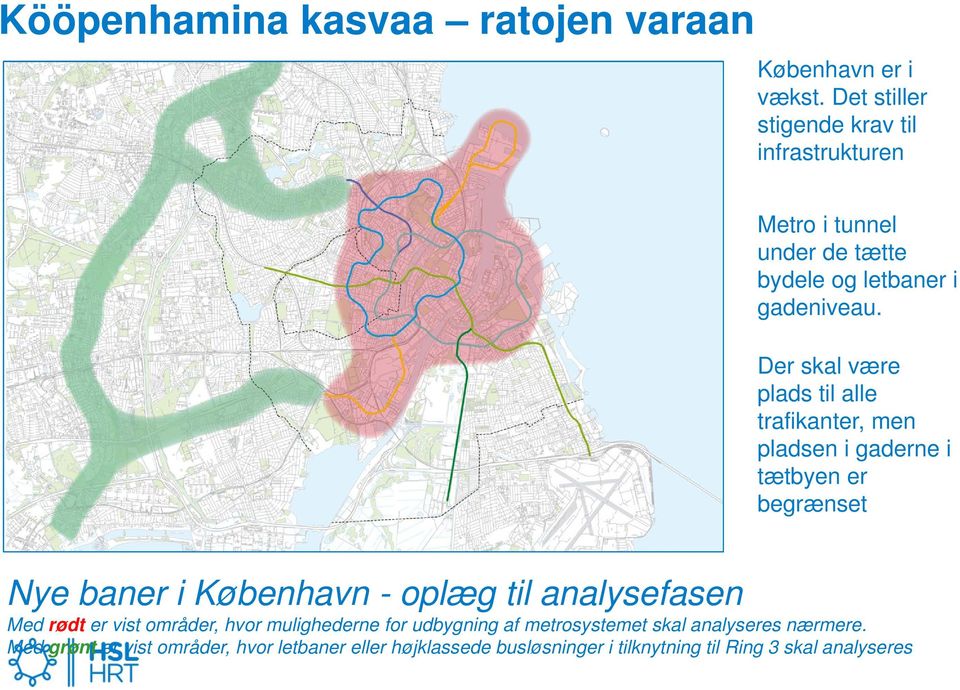 Der skal være plads til alle trafikanter, men pladsen i gaderne i tætbyen er begrænset Nye baner i København - oplæg til