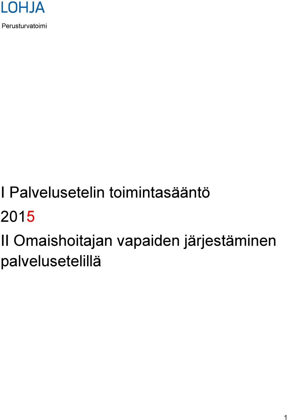 toimintasääntö 2015 II