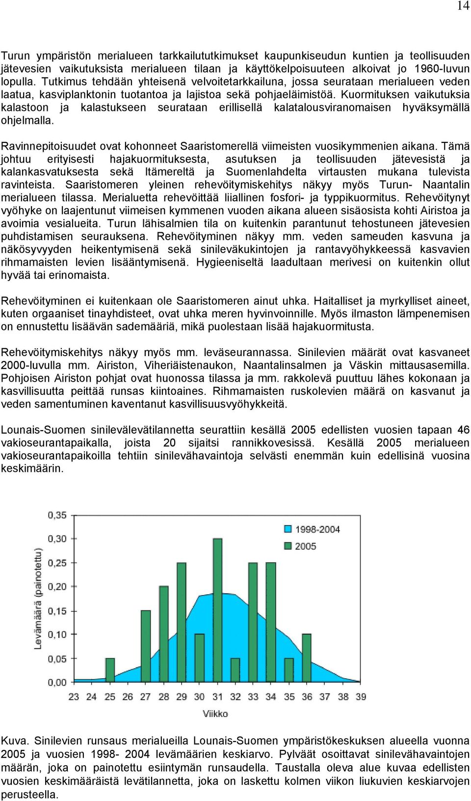 Kuormituksen vaikutuksia kalastoon ja kalastukseen seurataan erillisellä kalatalousviranomaisen hyväksymällä ohjelmalla.